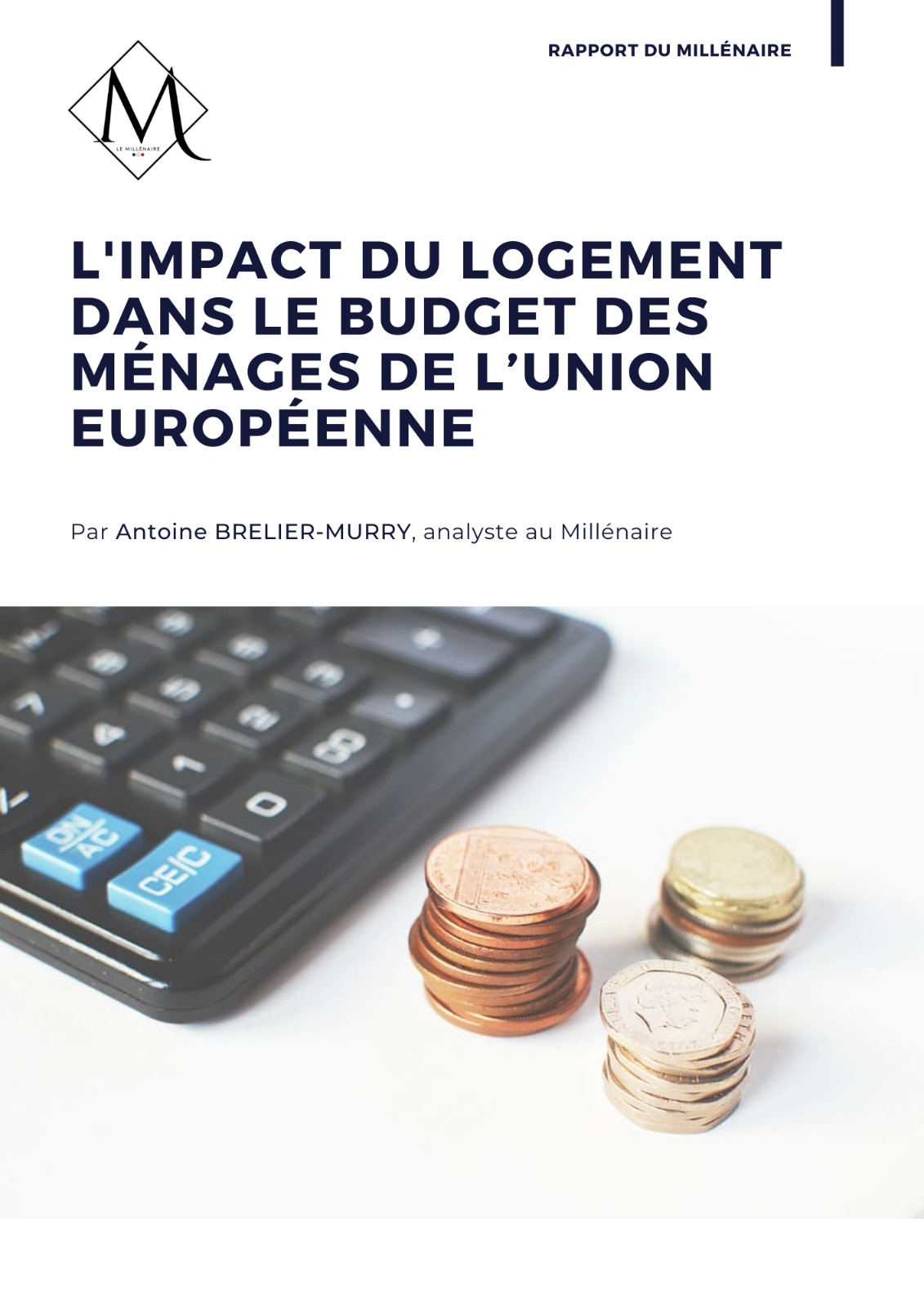 Couverture de la note : Impact du logement dans le budget des ménages de l'Union européenne