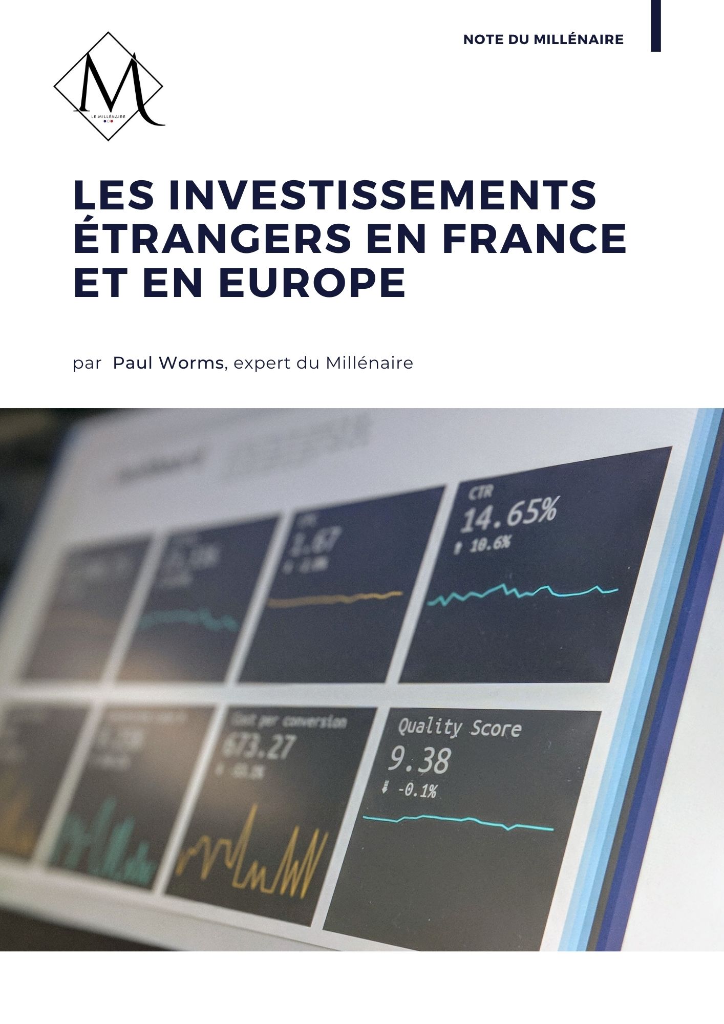 Couverture de la note : Les investissements étrangers en France et en Europe