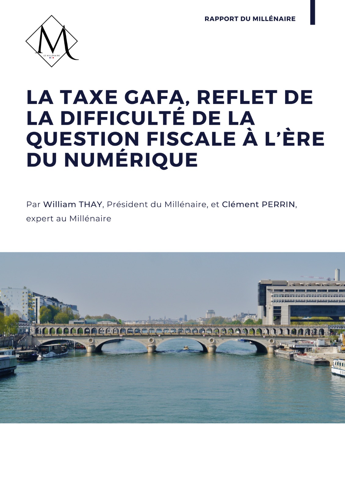 Couverture de la note : La taxe GAFA, reflet de la difficulté de la question fiscale à l'ère du numérique