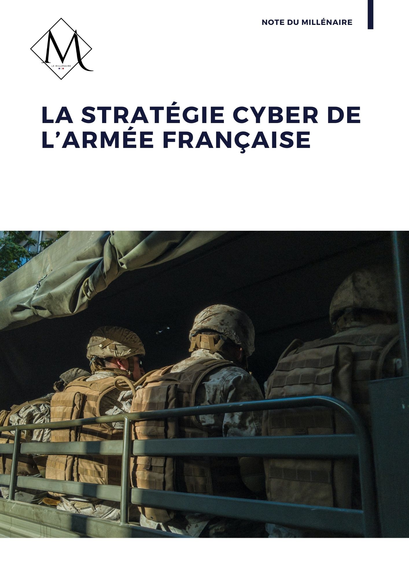 Couverture de la note : La stratégie cyber de l'armée française