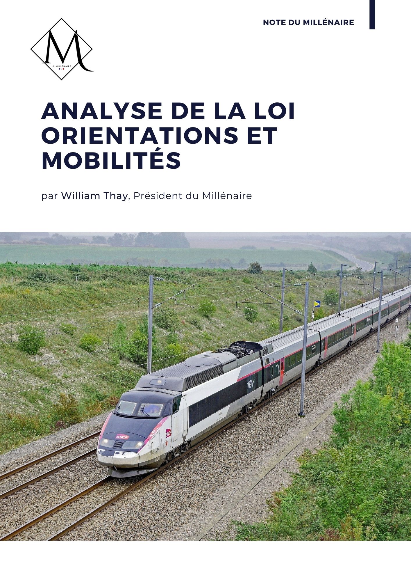 Couverture de la note : Analyse de la loi orientations et mobilités