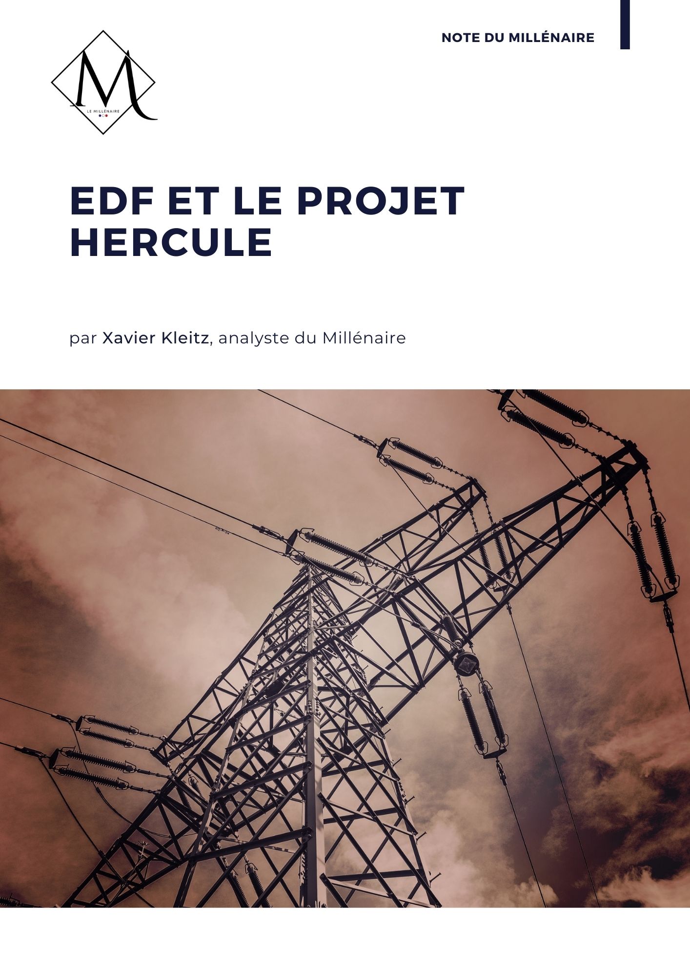Couverture de la note : EDF et le projet Hercule