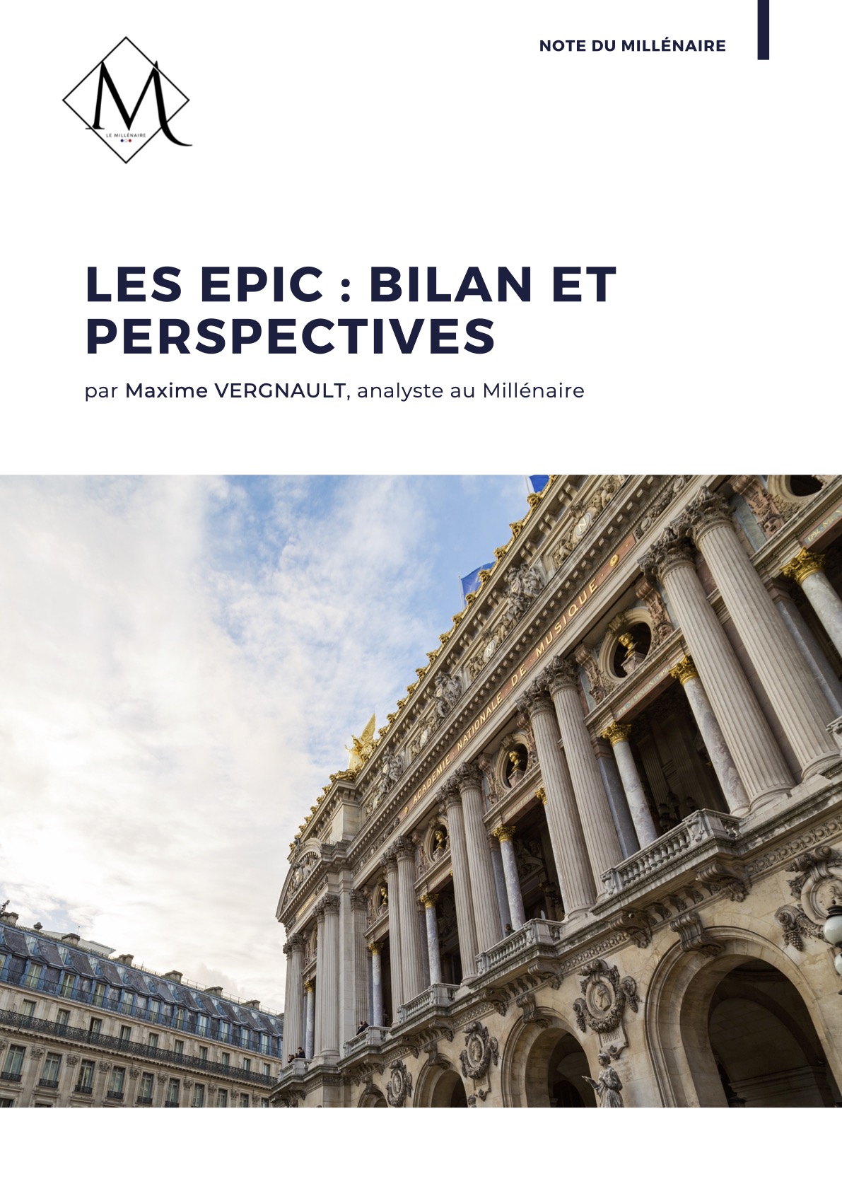 Les EPICS : Bilan et Perspectives
