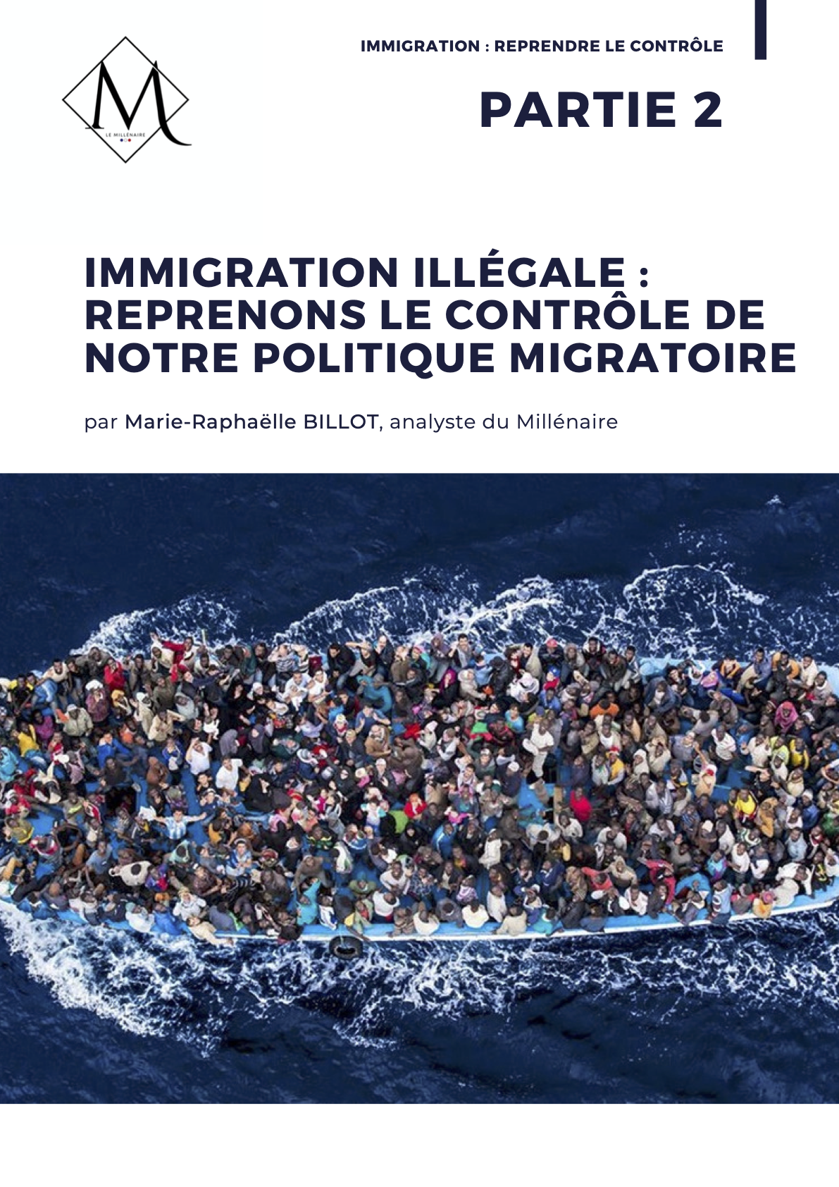 Couverture de la note : Immigration illégale : reprenons le contrôle de notre politique migratoire