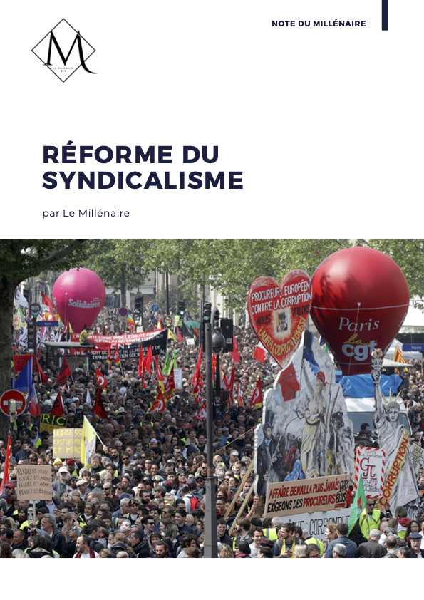 Couverture de la note : Réforme du Syndicalisme