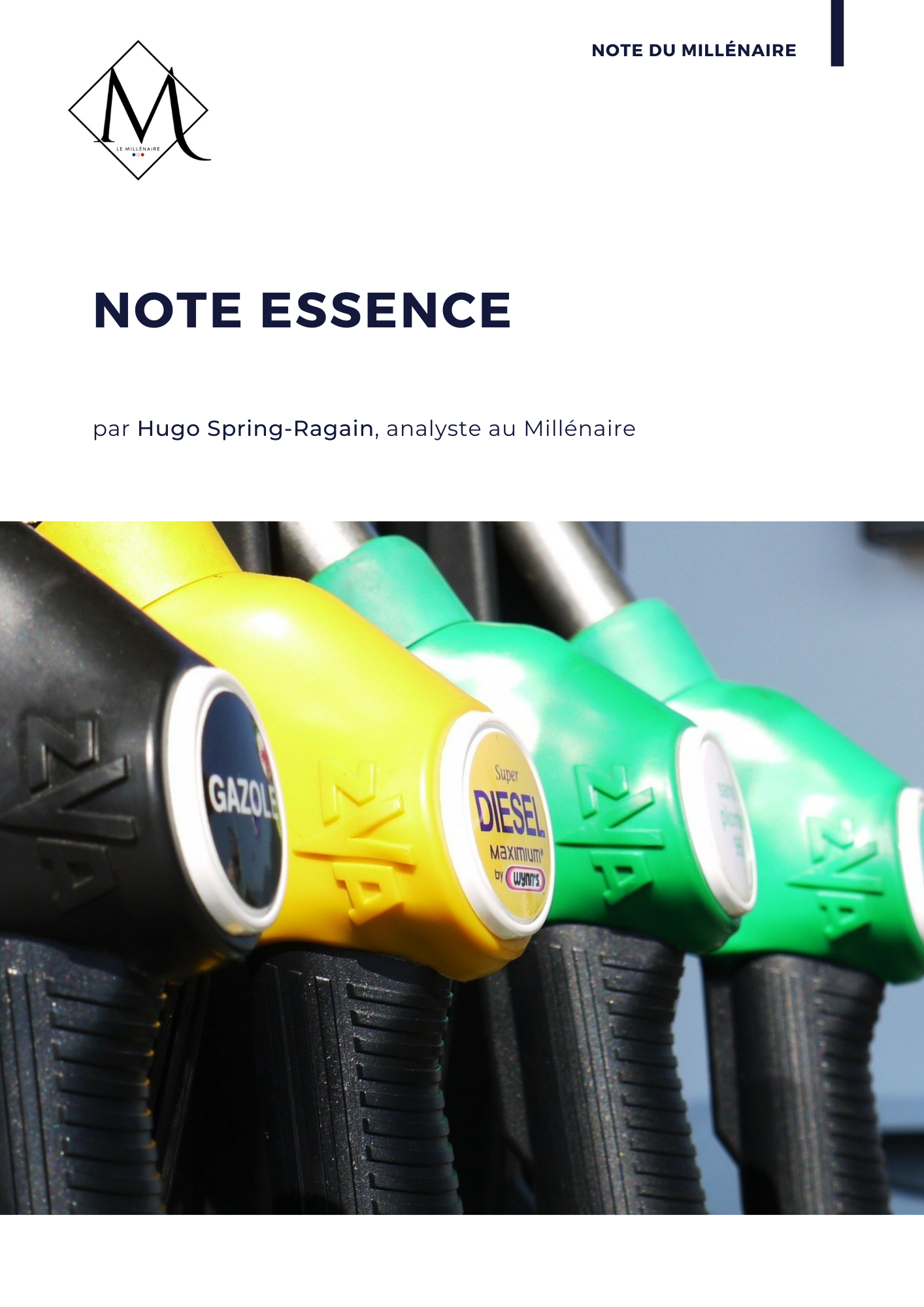 Couverture de la note : Note Essence