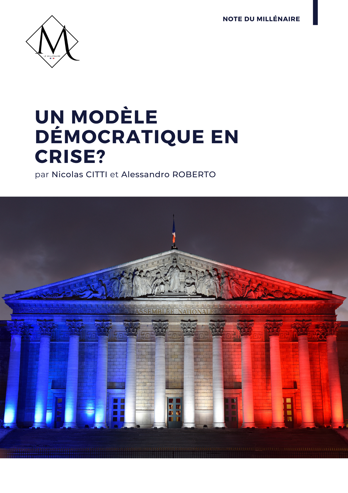 Couverture de la note : Un modèle démocratique en crise ?