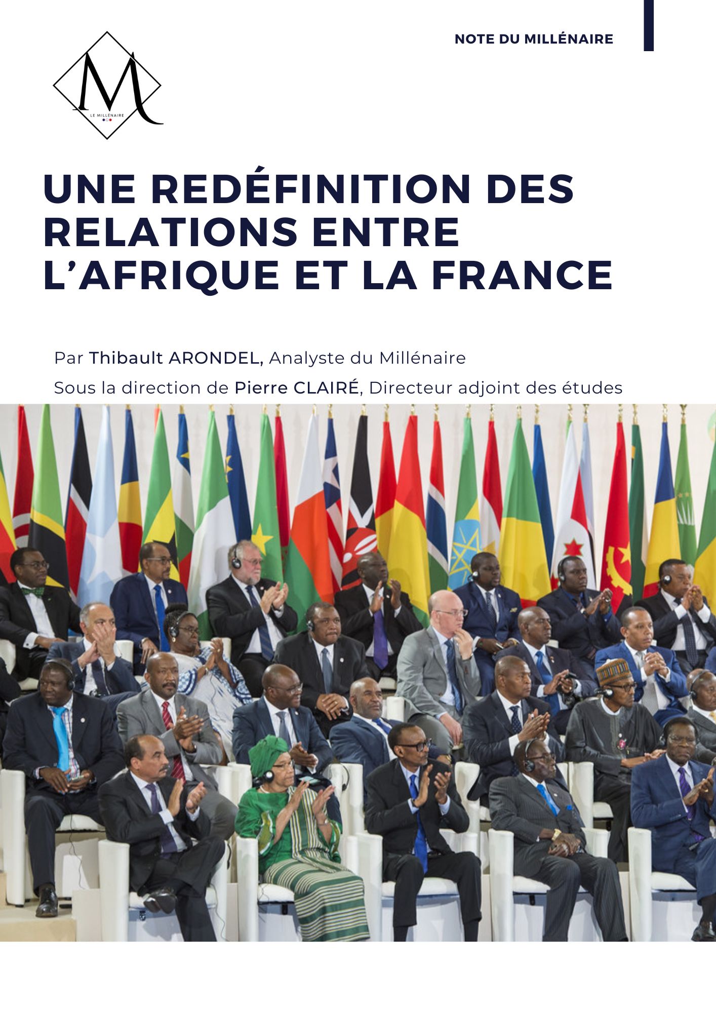 Couverture de la note : Vers un printemps Arabe à l'africaine ? Une redéfinition des relations entre la France et les pays africains