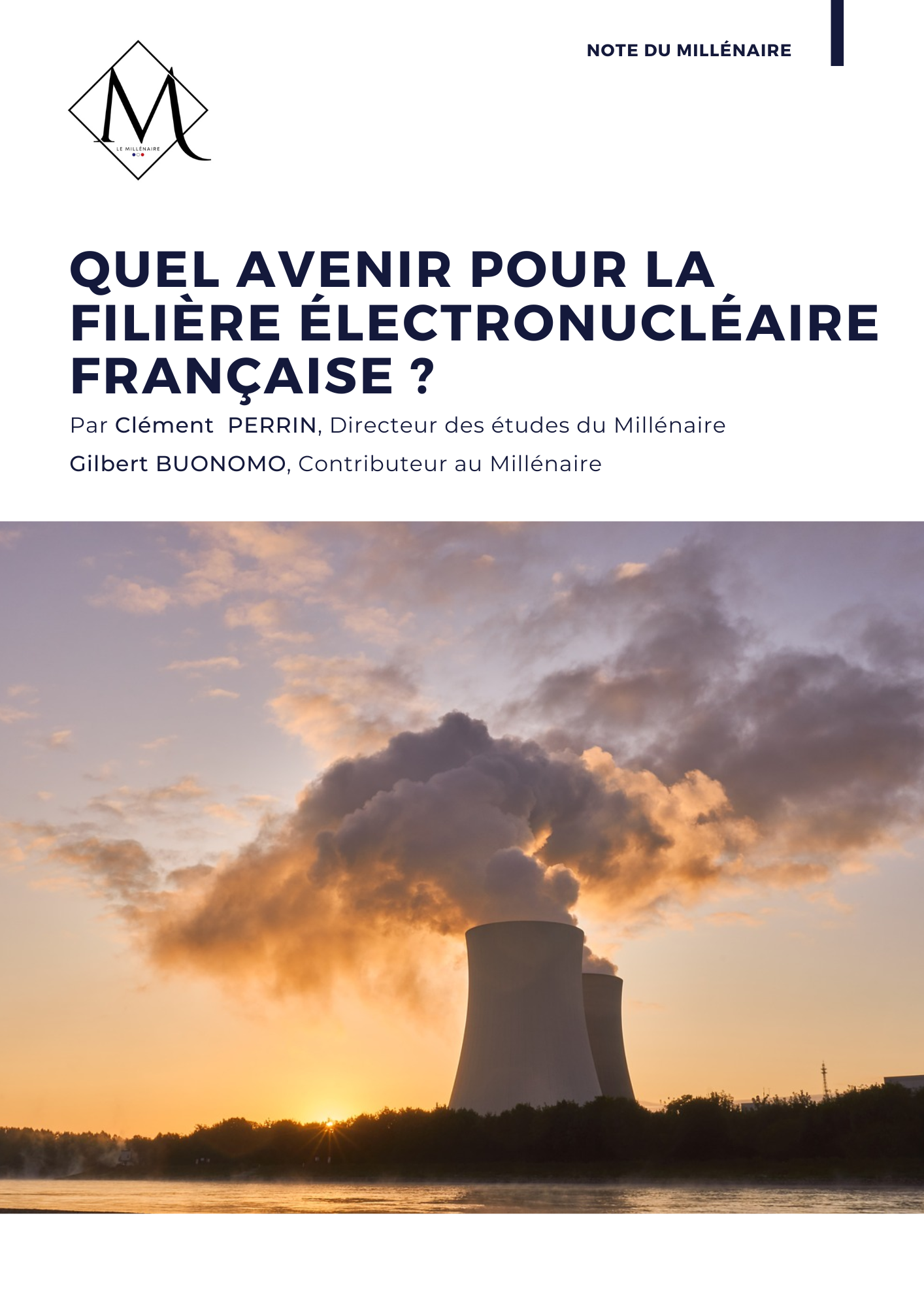 Couverture de la note : Quel avenir pour la filière électronucléaire française&nbsp;?