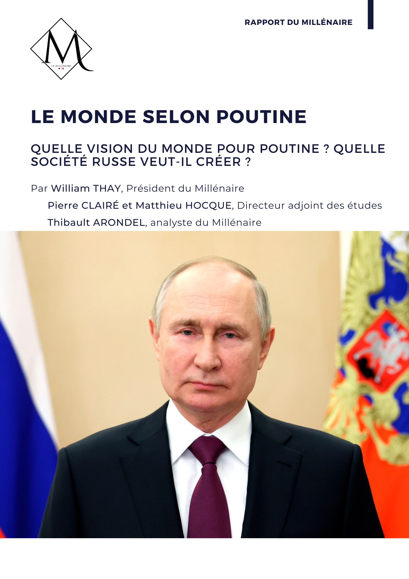Couverture de la note : Le Monde selon Poutine