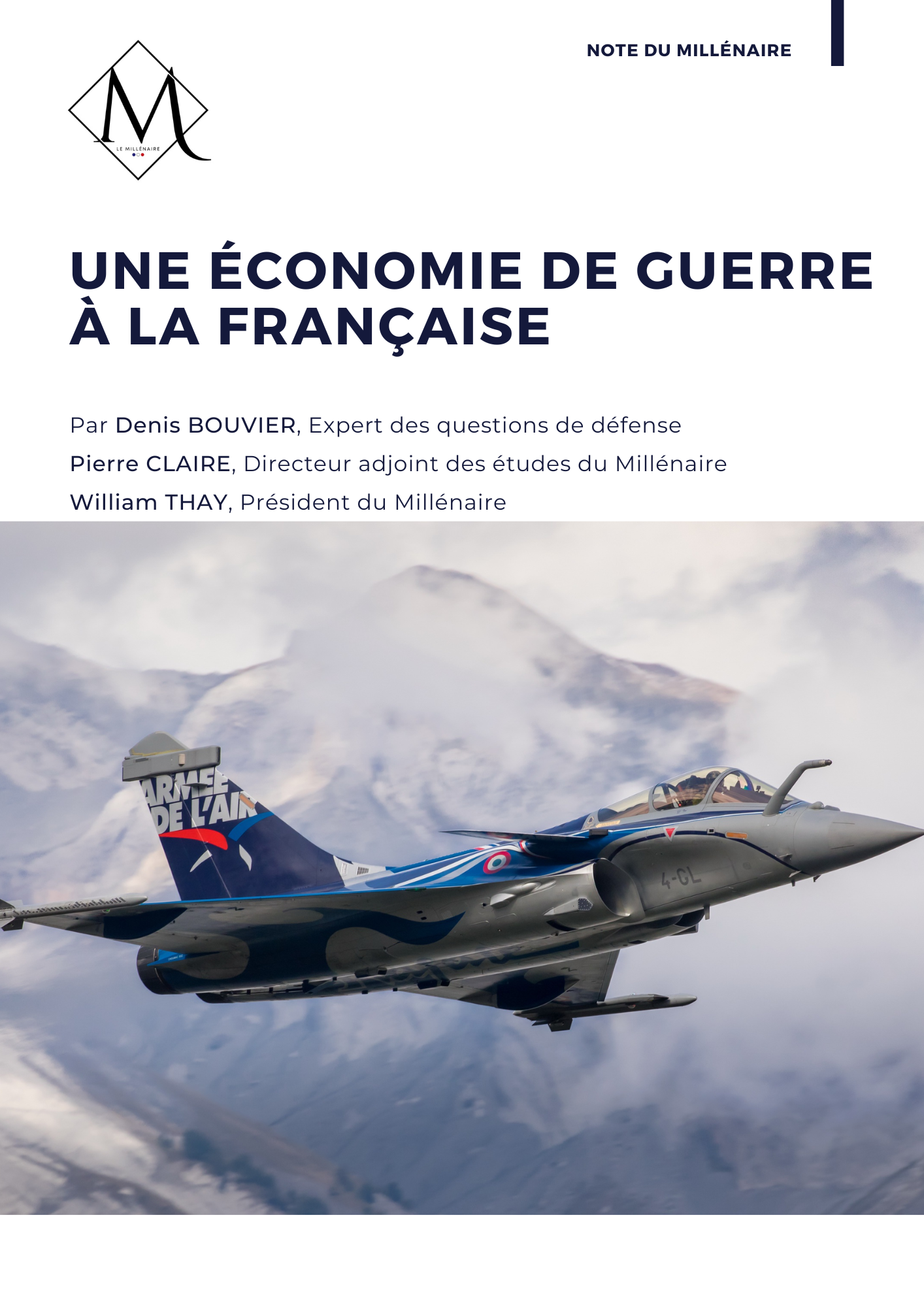 Couverture de la note : Une économie de guerre à la française