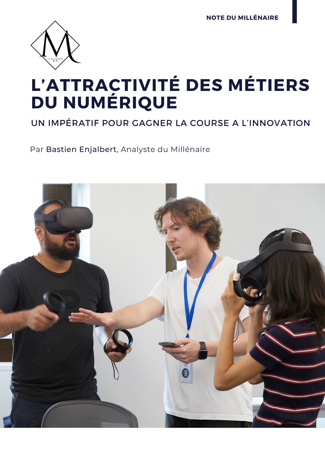 Couverture de la note : L’attractivité des métiers du numérique