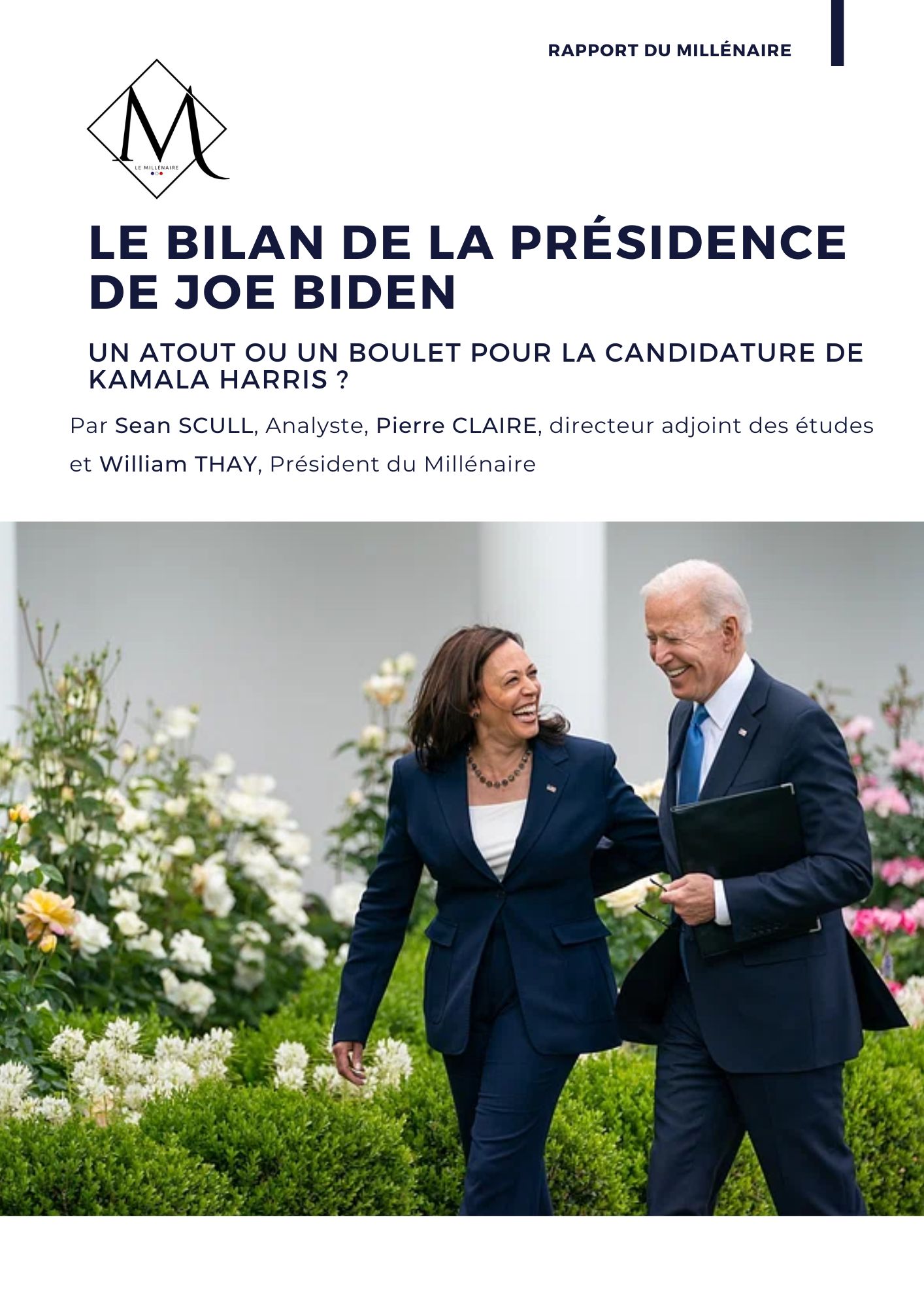 Couverture de la note : Le bilan de la présidence de Joe Biden : un atout ou un boulet pour Kamala Harris ?