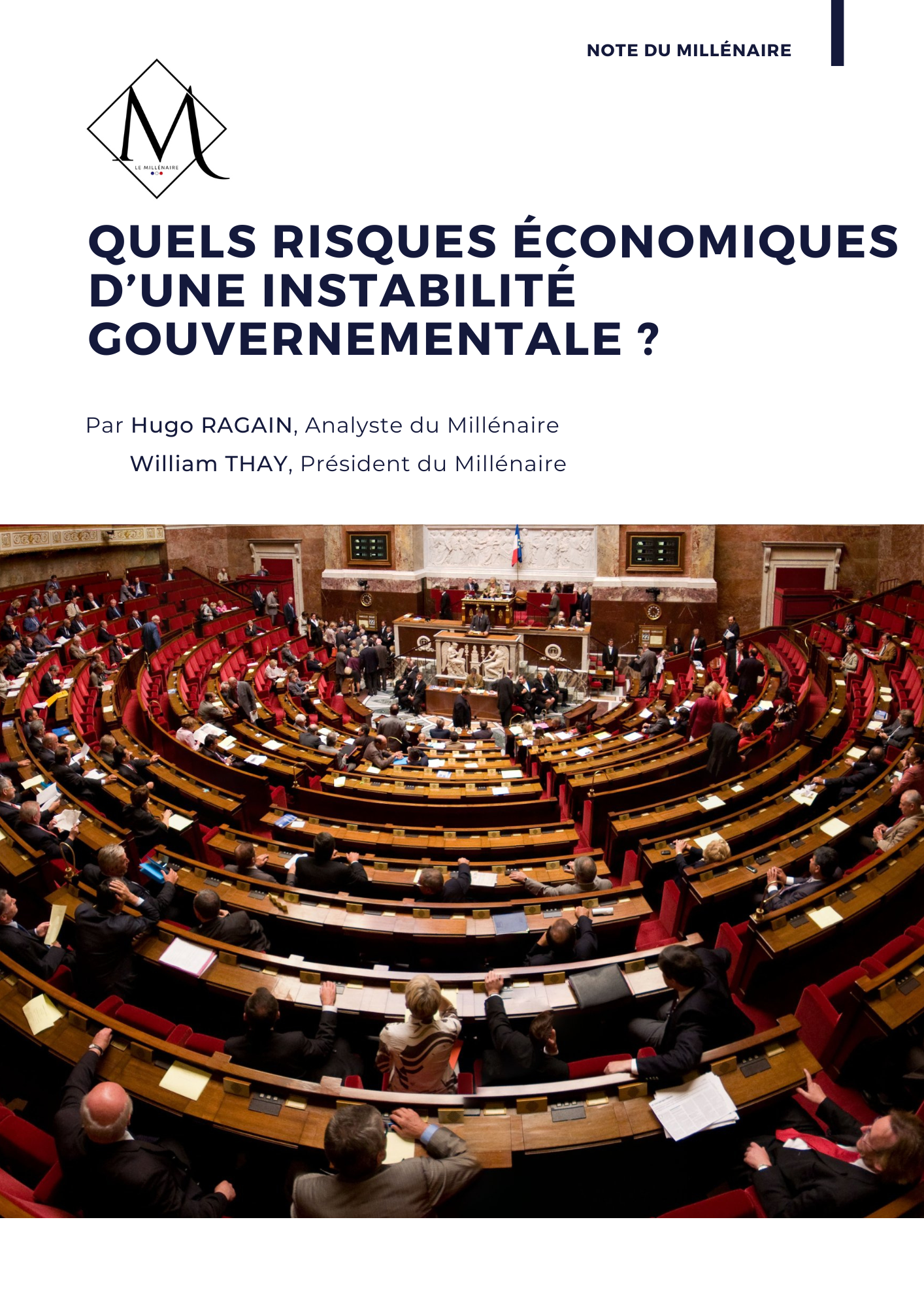 Couverture de la note : Quels risques économiques d'une instabilité gouvernementale ?