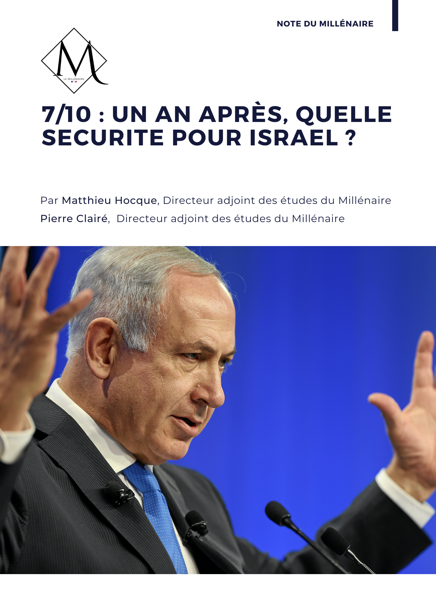 Couverture de la note : 7 octobre : un an après, quelle sécurité pour Israël ?