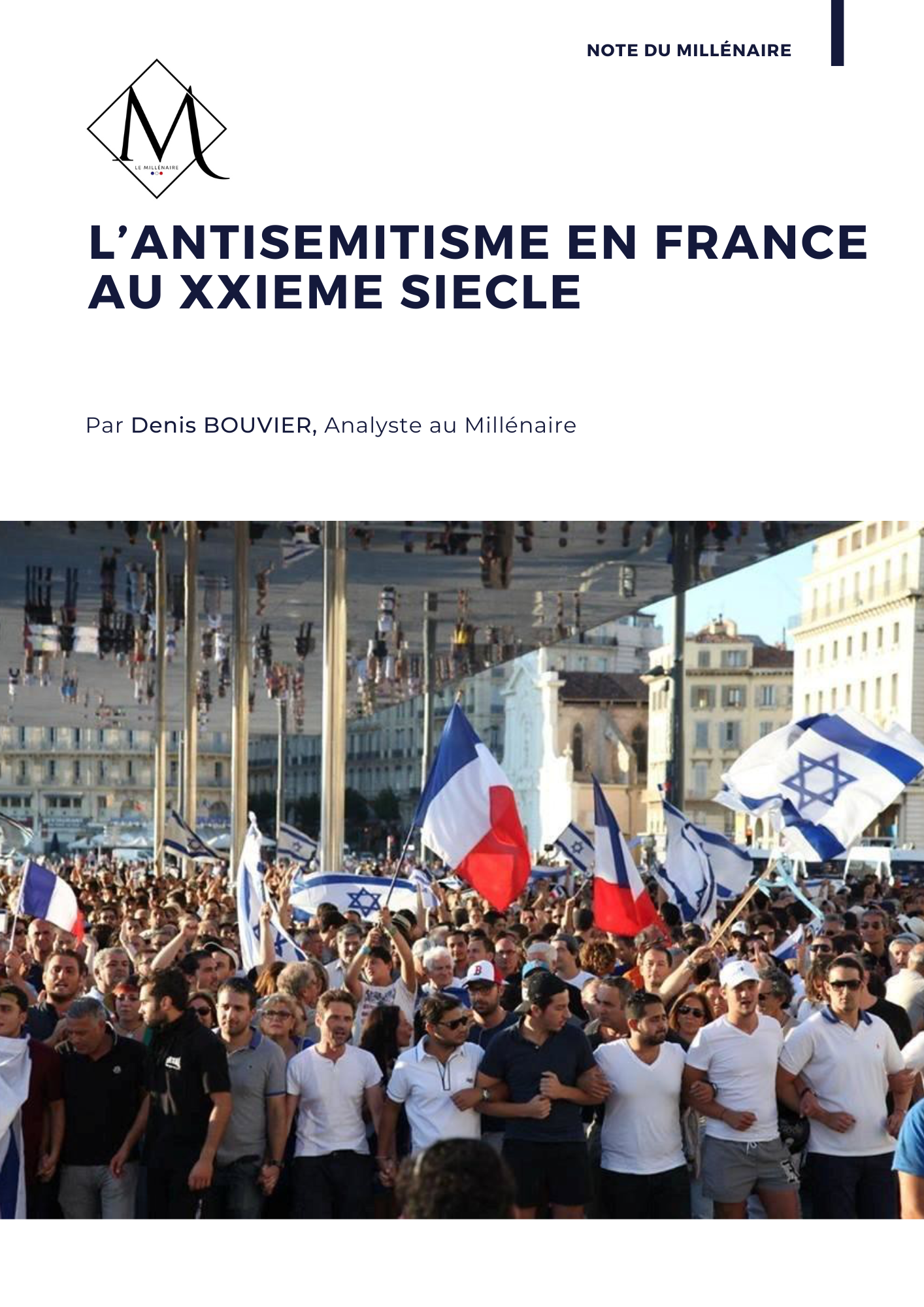 Couverture de la note : L'antisémitisme en France au XXIème siècle