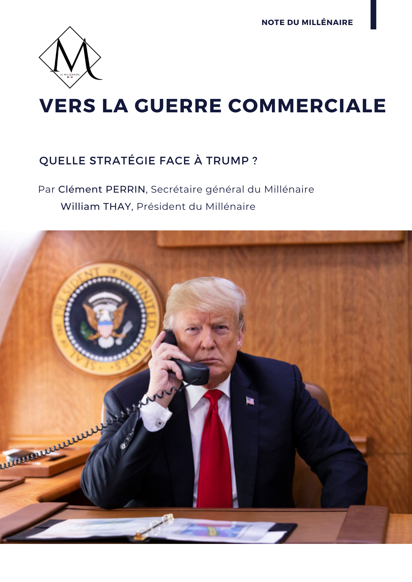 Couverture de la note : Vers la guerre commerciale