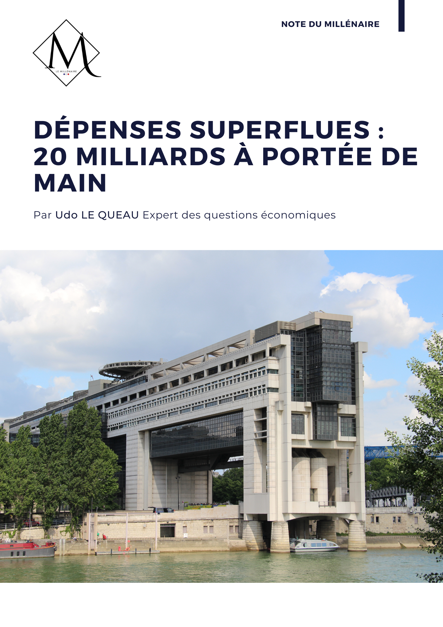 Couverture de la note : Dépenses superflues : 20 milliards à portée de main
