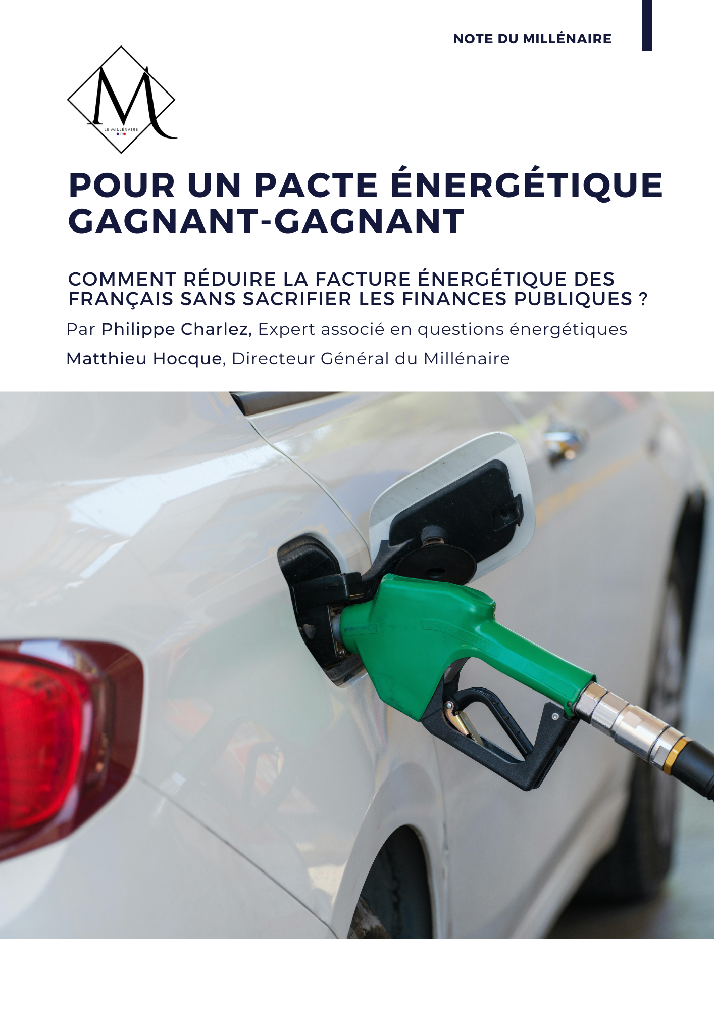 Couverture de la note : Crise énergétique : pour un pacte énergétique gagnant-gagnant