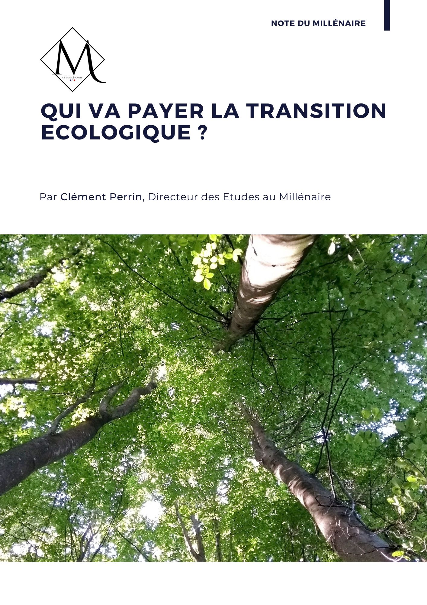 Couverture de la note : Qui va payer la transition écologique&nbsp;?
