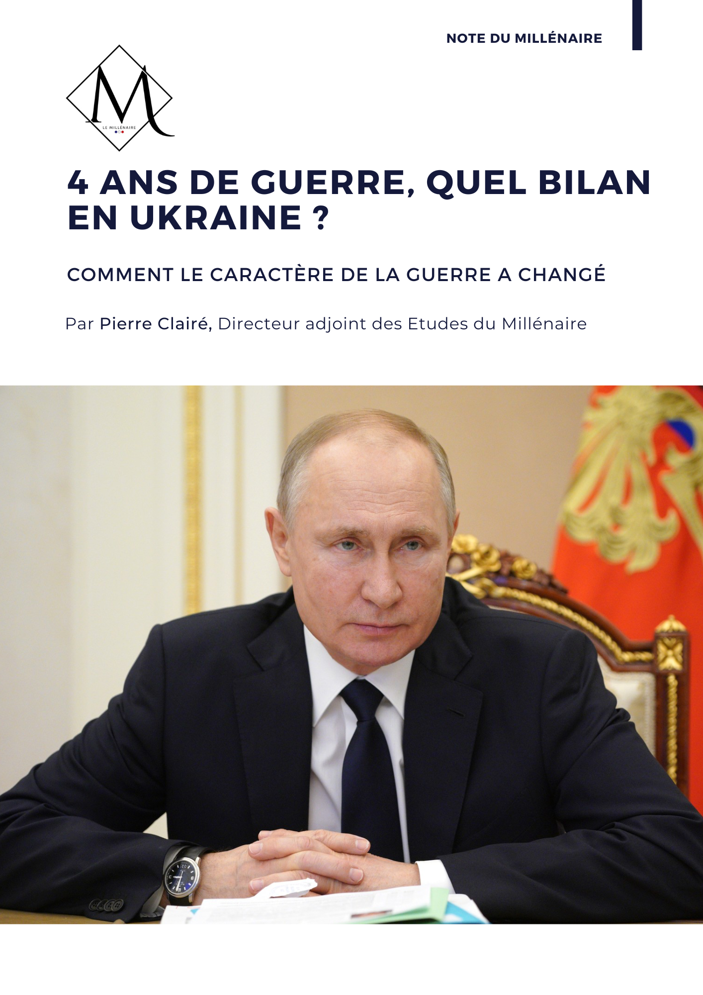 Couverture de la note : 4 ans de guerre, quel bilan en Ukraine ?