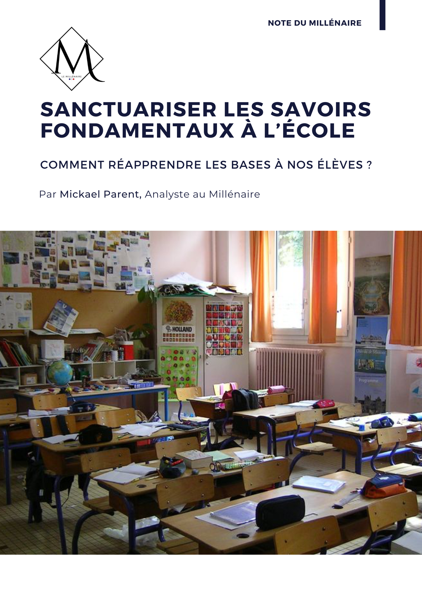 Sanctuariser les savoirs fondamentaux à l’école