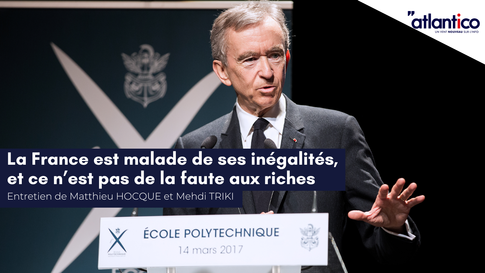 Entretien de Matthieu Hocque pour Atlantico : «&nbsp;La France est malade de ses inégalités, et ce n’est pas de la faute aux riches&nbsp;»