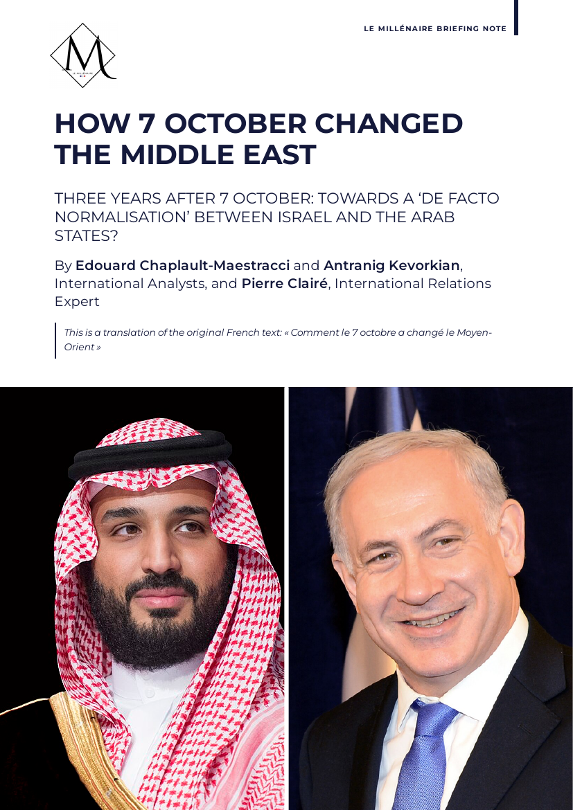 Cover of the note: How 7 October Changed the Middle East