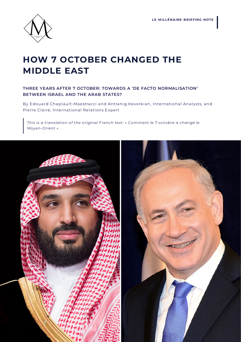 Cover of the note: How 7 October Changed the Middle East