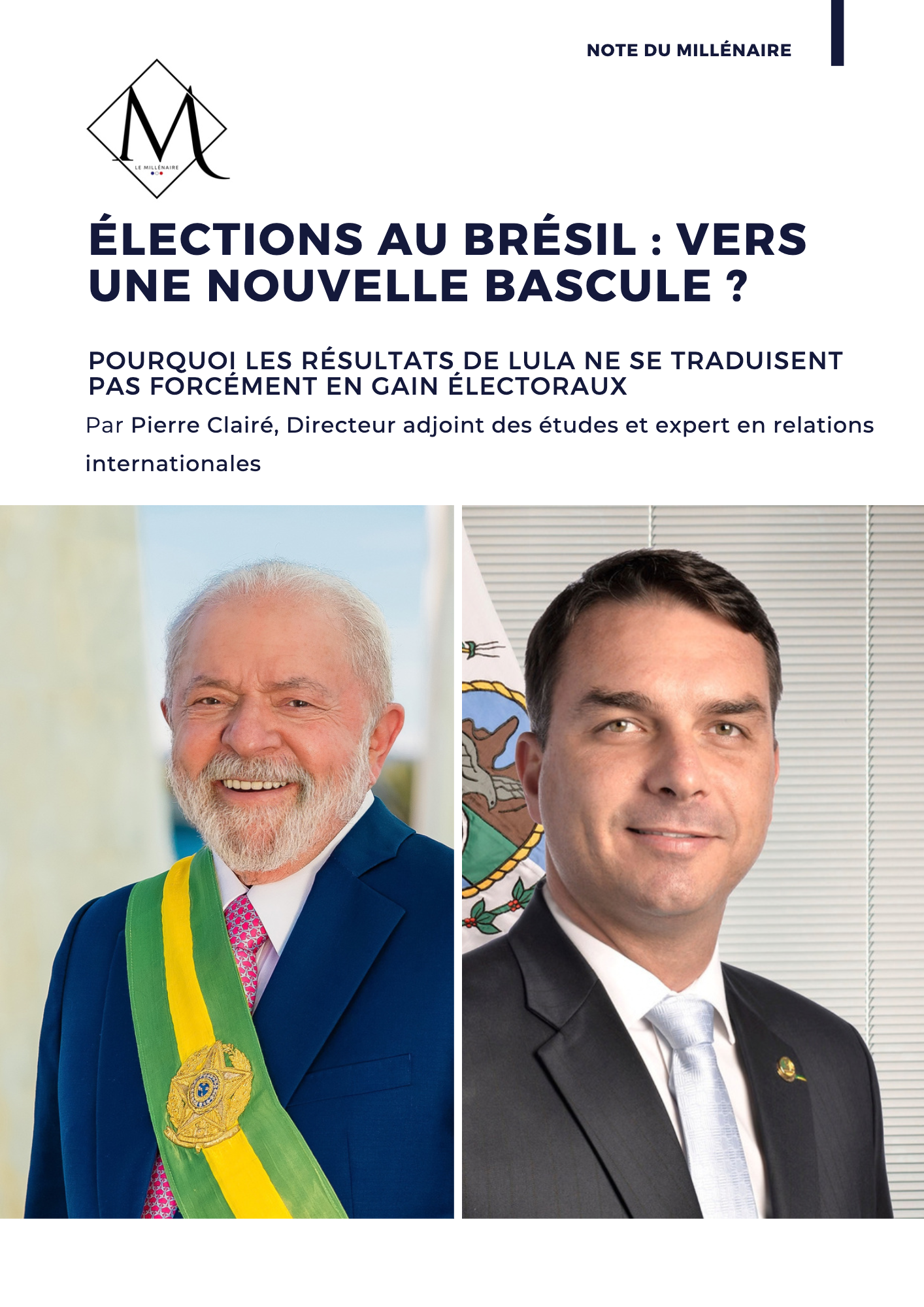 Couverture de la note : Élections au Brésil : vers une nouvelle bascule ?