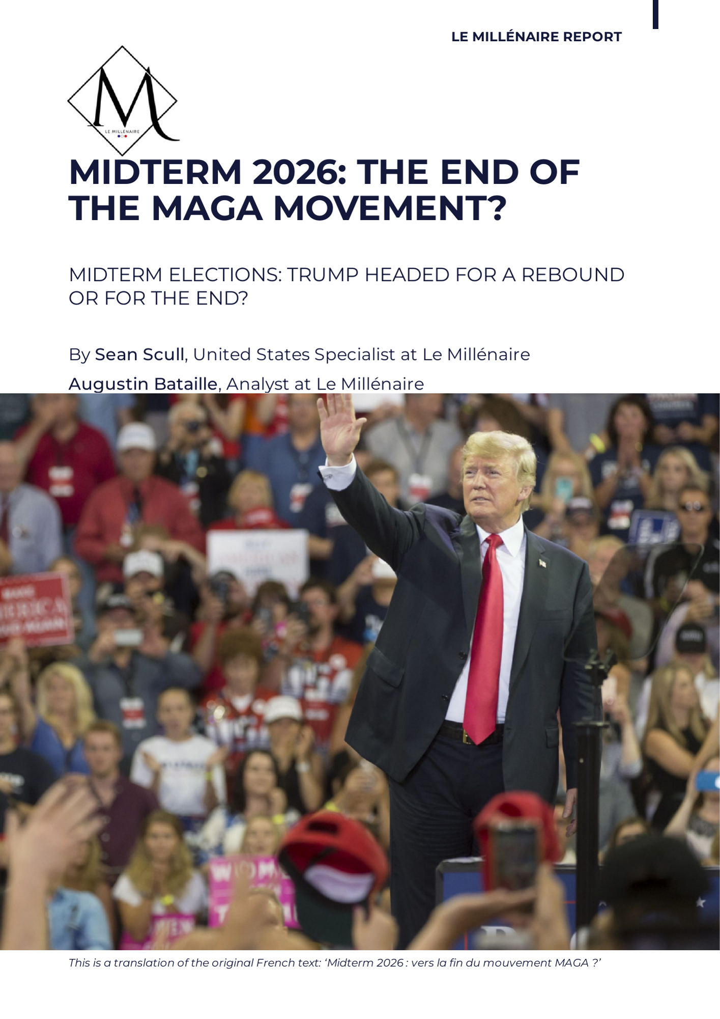 Cover of the note: Midterm 2026: The End of the MAGA Movement?